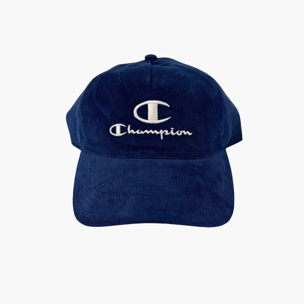 NEW Champion Adult Hobby Corduroy Baseball Hat - Navy